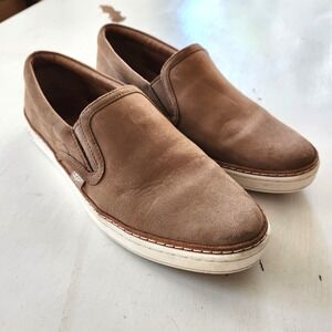 UGG Brown Soleda Suede Slip On Sneakers Shoes Women Size 8.5